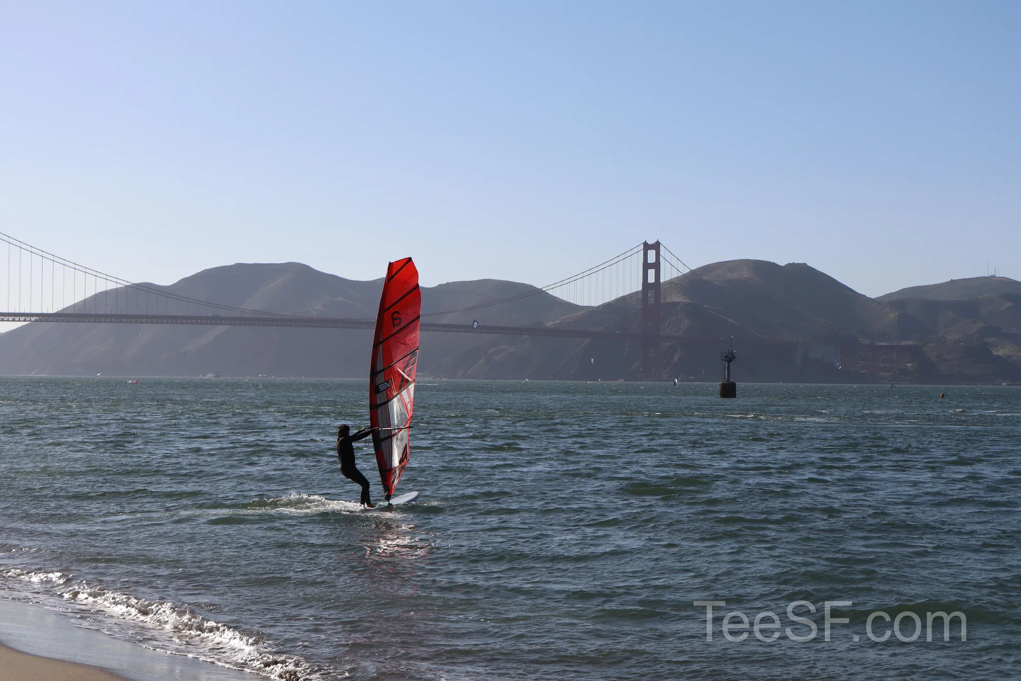 golden Gate Bridge From Beach during a Stripe Sessions 2026 visit in San Francisco.